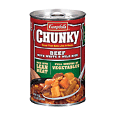 Campbell's&nbsp;Chunky&nbsp;beef with white and wild rice soup that eats like a meal Full-Size Picture